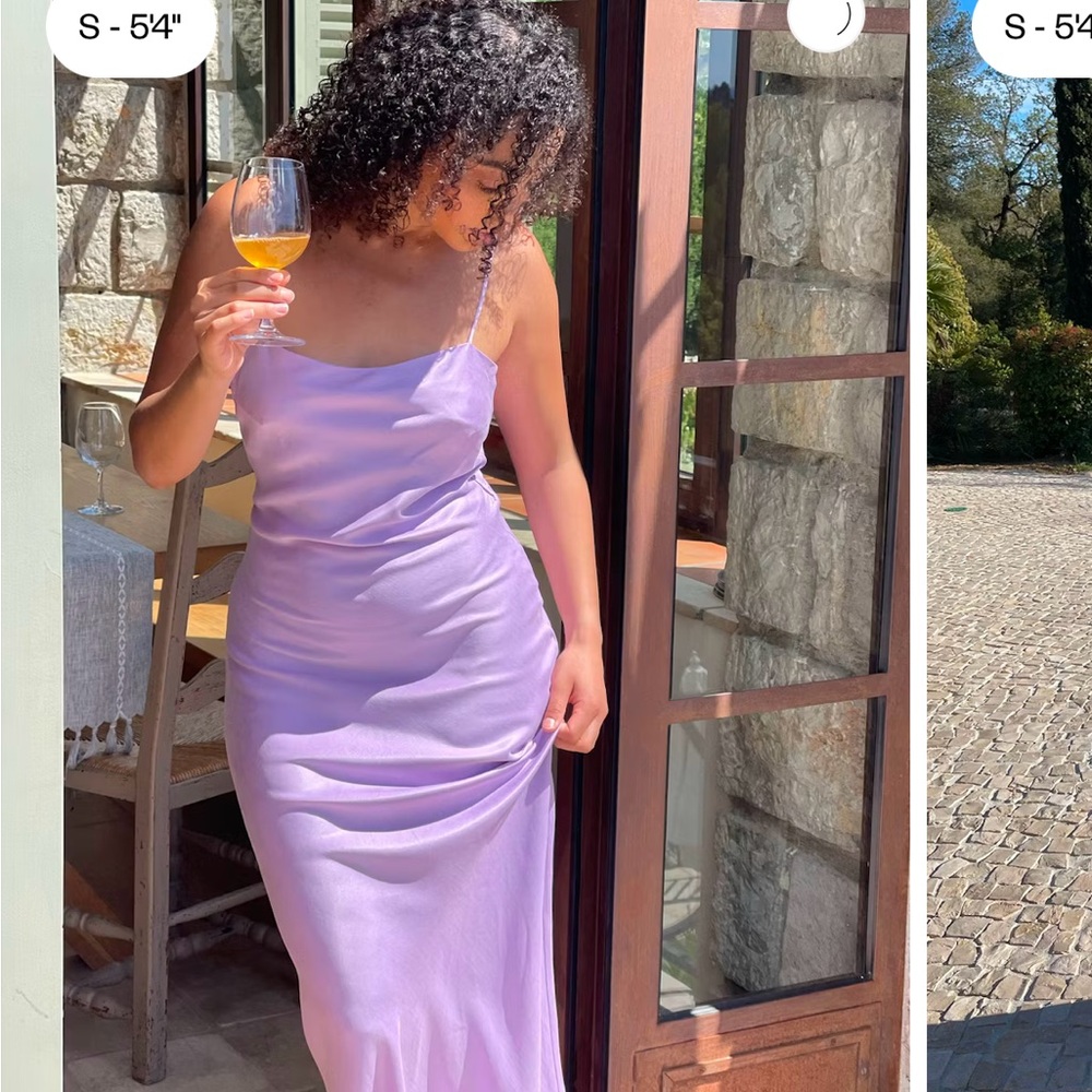 Djerf Avenue dream dress in maxi color iris. New with tags